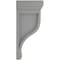 Ekena Millwork 6 1/2"W x 6 1/2"D x 14"H Traditional Recessed Wood Vintage Decor Corbel, Pebble Grey CORWD06X06X14TRPG - alternate 3